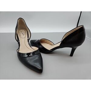 Life Stride Soft System Black Leather Low Heel Pump Womens Size 6M